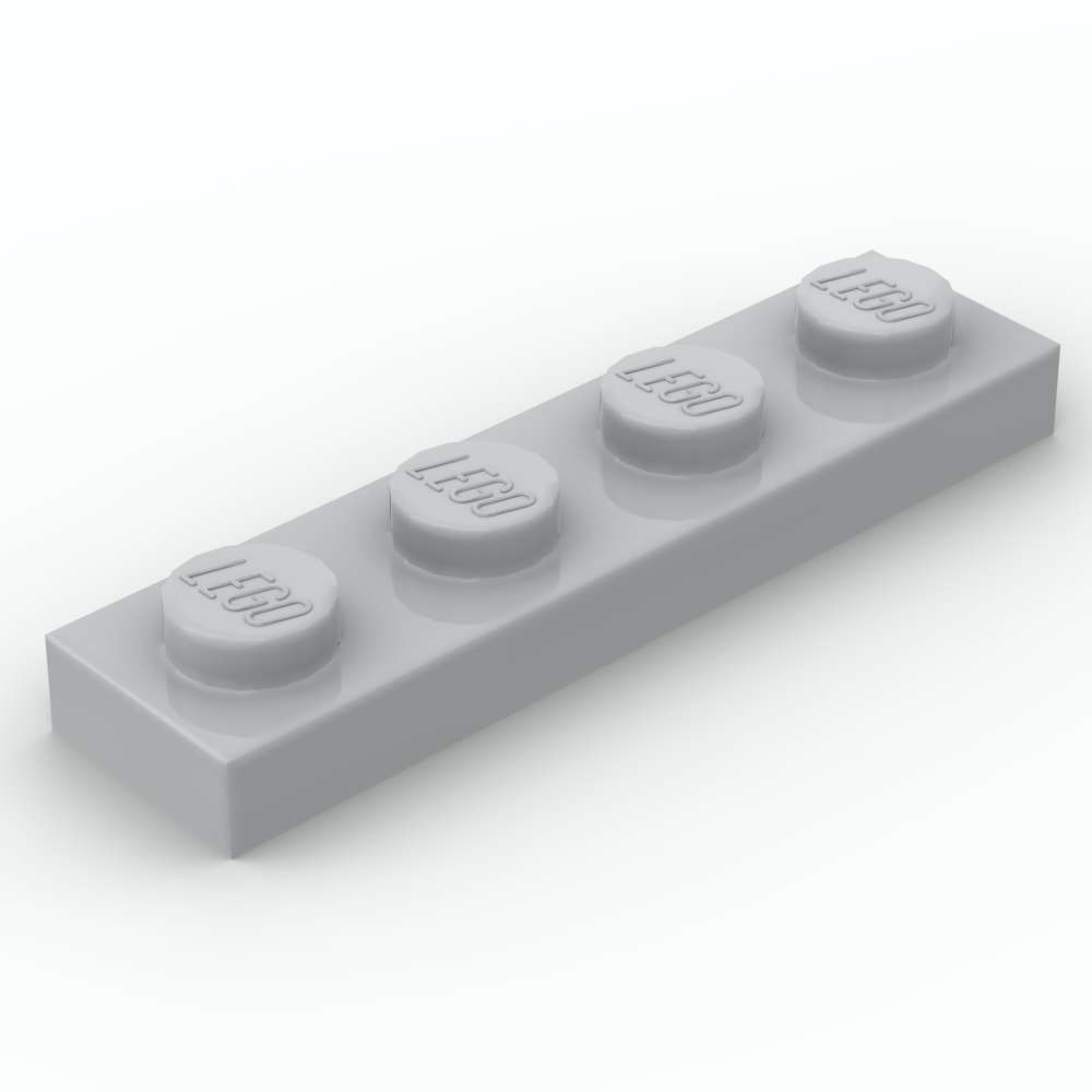 Plaque d'immatriculation Europe à personnaliser - imprimée sur Brique Lego®  1X4 - Blanc