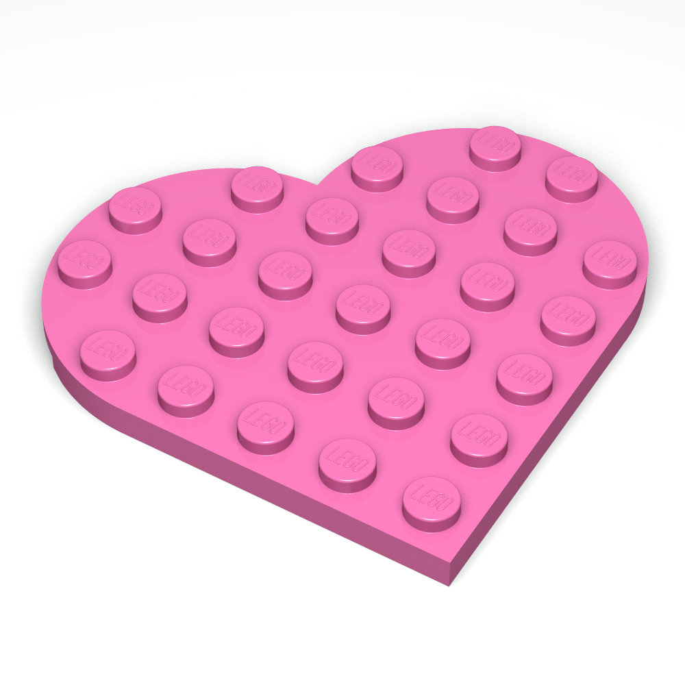 LEGO LEGO Plaque en forme de coeur 6x6 - Couleur : Red | Boutique en ligne  plentyShop LTS